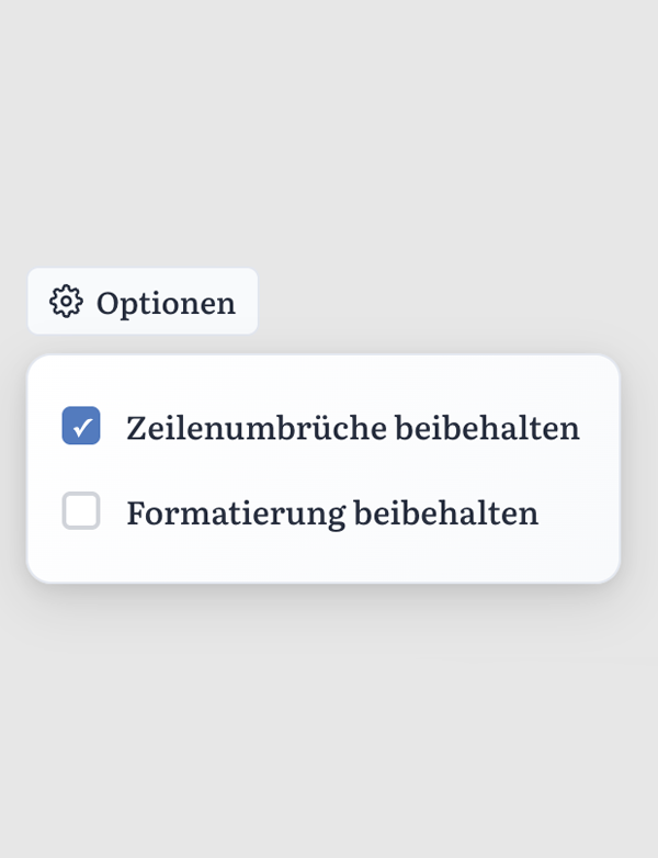 Individuelle Einstellungen